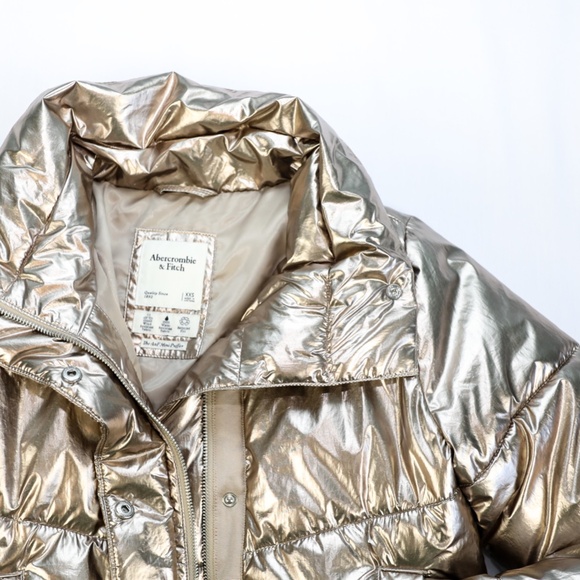 GOLD PUFFER JACKET - Picture 6 of 8